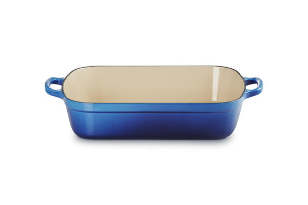 Le Creuset 33cm Cast Iron Rectangular Roaster Azure Keans Claremorris