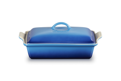 Le Creuset 33cm Rectangular Dish w/lid Azure Keans Claremorris