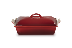 Le Creuset 33cm Rectangular Dish w/lid Cerise Keans Claremorris