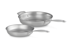 Le Creuset 3PLY  Uncoated Frying Pans Set 24cm/28cm Keans Claremorris 