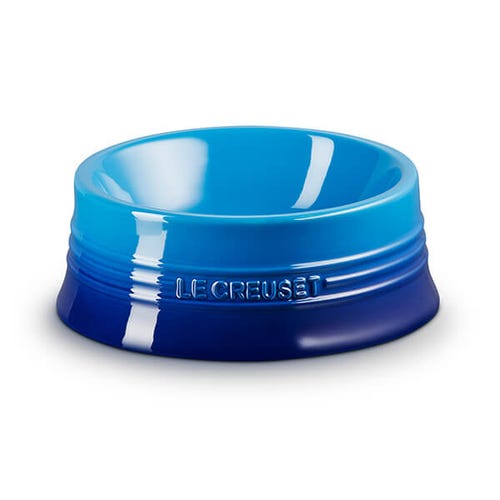 Le Creuset Azure Stoneware Large Pet Bowl 850ml, wide base, dishwasher safe, durable stoneware – Keans Claremorris