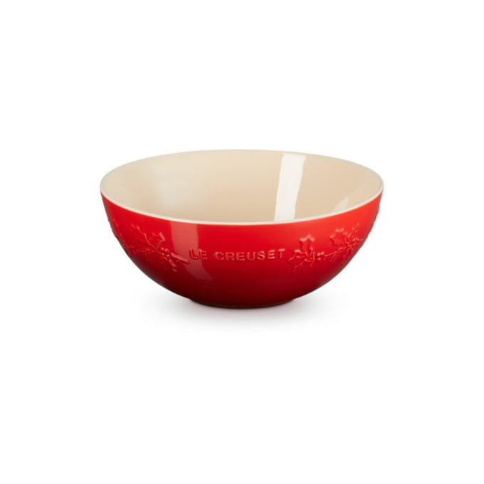 Le Creuset Christmas Holly Multi Mixing Bowl - Cerise Keans Claremorris