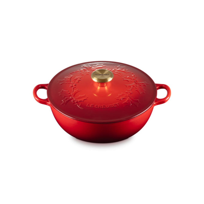 Le Creuset Christmas Soup Pot Holly Cerise Keans Claremorris