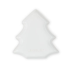 Le Creuset Christmas Tree Plate White Keans Claremorris