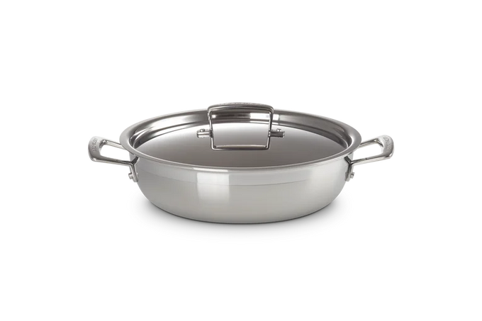 Le Creuset Classic 3-ply Stainless Steel Shallow Casserole 26cm Keans Claremorris