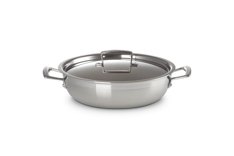 Le Creuset Classic 3-ply Stainless Steel Shallow Casserole 26cm Keans Claremorris