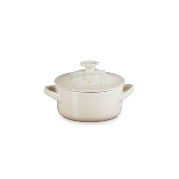 Le Creuset Daffodil 250ml stoneware mini casserole in Meringue, scratch-resistant, oven and dishwasher safe - Keans