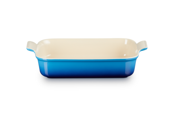 Le Creuset Deep Rect. Dish 32cm Azure Blue Keans Claremorris