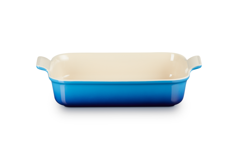 Le Creuset Deep Rect. Dish 32cm Azure Blue Keans Claremorris