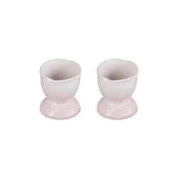 Le Creuset Shell Pink Egg Cup set of 2, durable stoneware, La Jardin collection, available at Keans Claremorris.