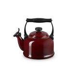 Le Creuset 2.1L Garnet stovetop kettle with whistle, ergonomic handle, enamelled carbon steel – Keans Claremorris