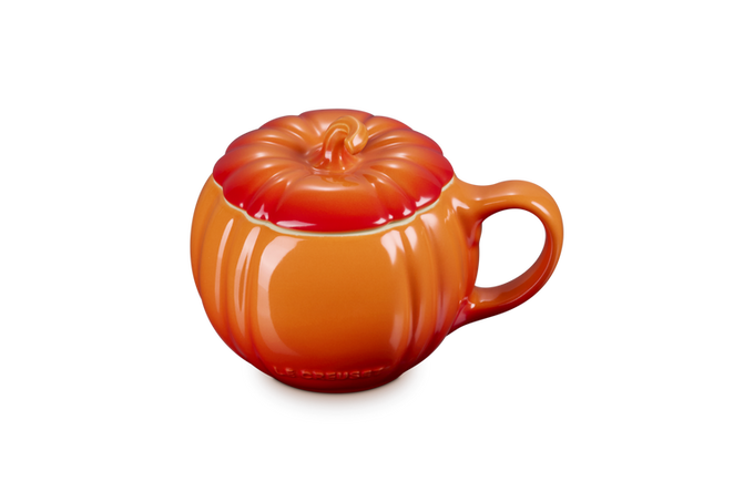 Le Creuset Halloween Pumpkin Mug w/lid Volcanic Keans Claremorris