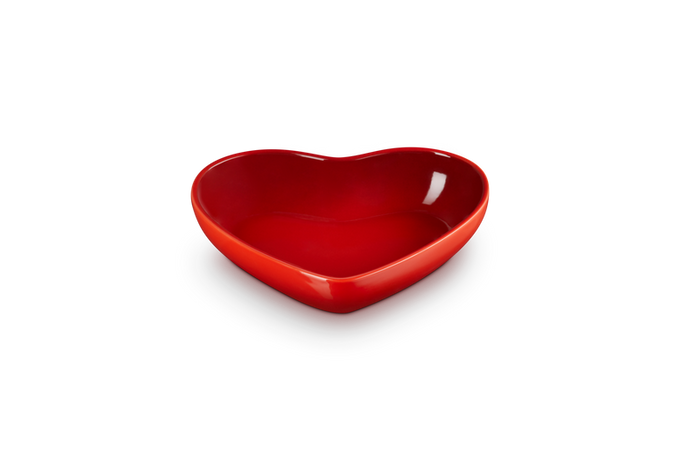 Le Creuset Heart Bowl 20cm Cerise stoneware, scratch-resistant, oven & microwave safe, 0.65L capacity – Keans Claremorris