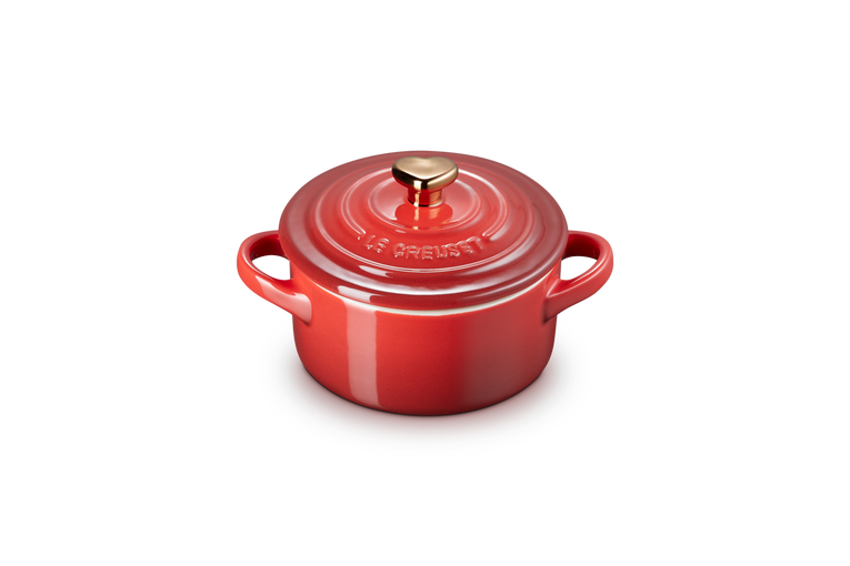 Le Creuset Heart Mini Round Casserole 250ml Cerise, stoneware, scratch-resistant, oven & dishwasher safe – Keans Claremorris