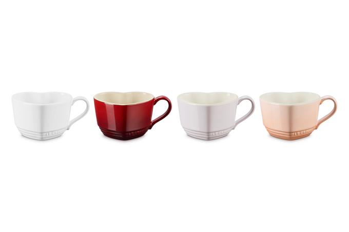 Le Creuset Heart Set4 Mugs Keans Claremorris