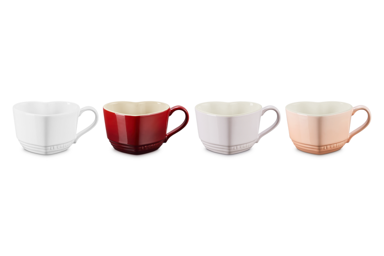 Le Creuset Heart Set4 Mugs Keans Claremorris