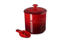 Le Creuset Kitchen Container with Scoop 2.3Ltr CeriseKeans Claremorris
