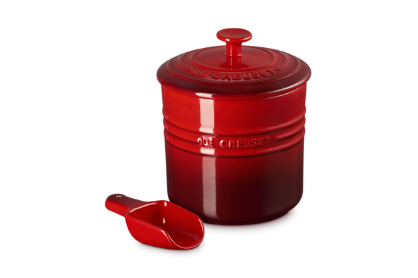Le Creuset Kitchen Container with Scoop 2.3Ltr CeriseKeans Claremorris
