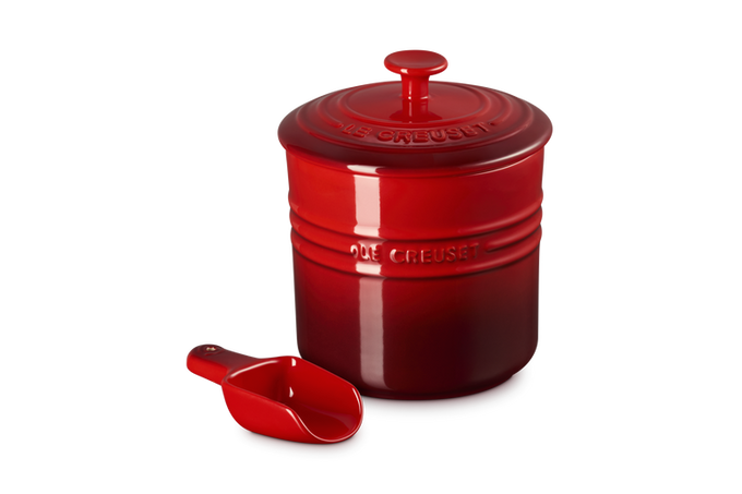 Le Creuset Kitchen Container with Scoop 2.3Ltr CeriseKeans Claremorris