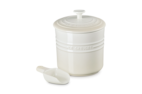 Le Creuset Kitchen Container with Scoop 2.3Ltr Meringue Keans Claremorris