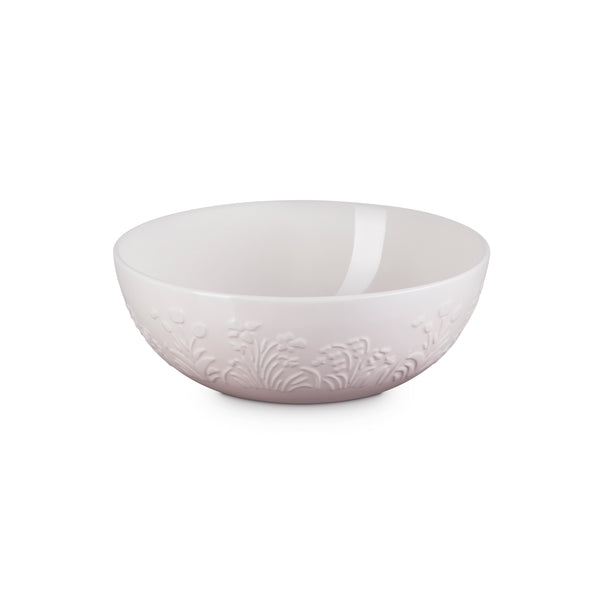 Le Creuset Multi Bowl in Shell Pink, durable stoneware, versatile kitchen essential - available at Keans Claremorris.