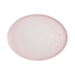 Le Creuset Oval Platter in Shell Pink, durable stoneware serving dish - available at Keans Claremorris