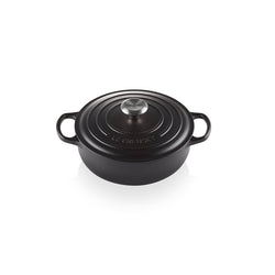 Le Creuset Signature 24cm Satin Black Sauteuse - Durable Cast Iron, Even Heat, Keans Claremorris