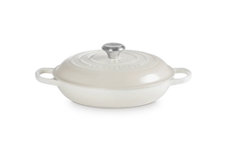 Le Creuset Signature Cast Iron Shallow Casserole 26cm Meringue Keans Claremorris