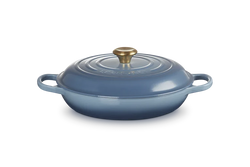 Le Creuset Signature Cast Iron Shallow Casserole 30cm Chambray Keans Claremorris