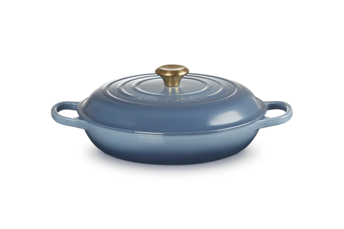 Le Creuset Signature Cast Iron Shallow Casserole 30cm Chambray Keans Claremorris