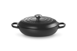Le Creuset Signature Cast Iron Shallow Casserole 30cm Satin Black Keans Claremorris