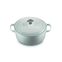 Le Creuset Signature Sea Salt 20cm Cast Iron Round Casserole, 2.4L, oven-safe, durable enamel – Keans Claremorris