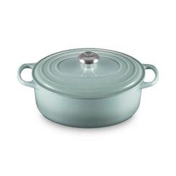 Le Creuset 29cm Oval Cast Iron Casserole 4.7L Sea Salt, oven-safe, induction compatible, Keans Claremorris