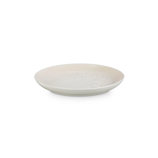 Le Creuset Sphere Plate 22cm in Meringue color, durable stoneware, elegant design - Keans Claremorris