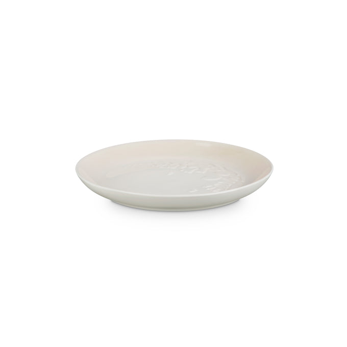 Le Creuset Sphere Plate 22cm in Meringue color, durable stoneware, elegant design - Keans Claremorris