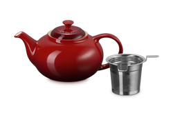 Le Creuset Stoneware Classic Teapot with Infuser Cerise Keans Claremorris