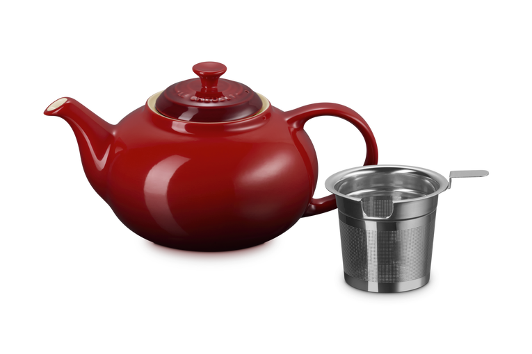 Le Creuset Stoneware Classic Teapot with Infuser Cerise Keans Claremorris