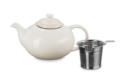 Le Creuset Stoneware Classic Teapot with Infuser Meringue Keans Claremorris