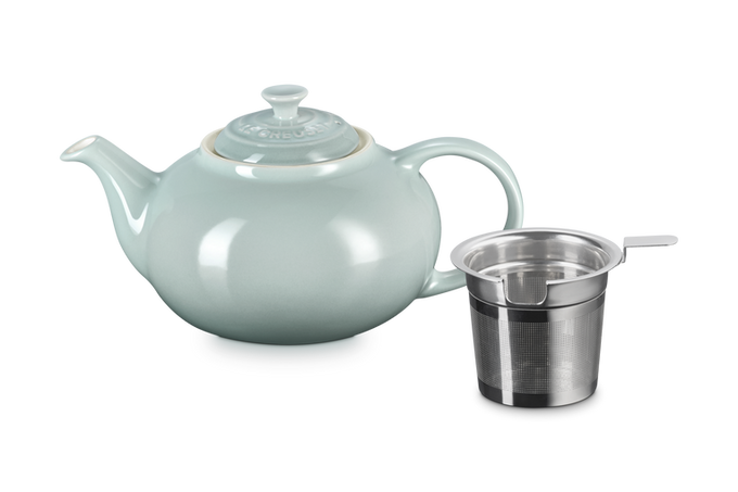 Le Creuset Stoneware Classic Teapot with Infuser Sea Salt Keans Claremorris