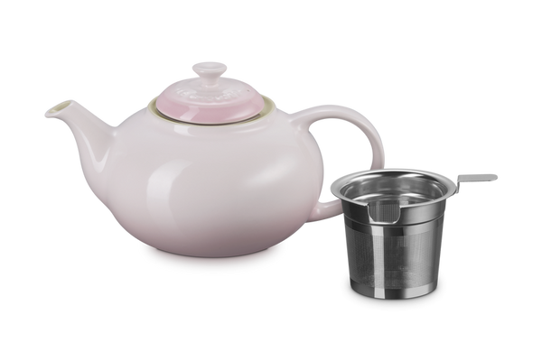 Le Creuset Stoneware Classic Teapot with Infuser Shell Pink Keans Claremorris