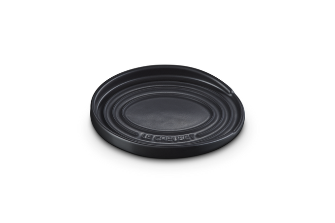 Le Creuset Stoneware Oval Spoon Rest Satin Black Keans Claremorris