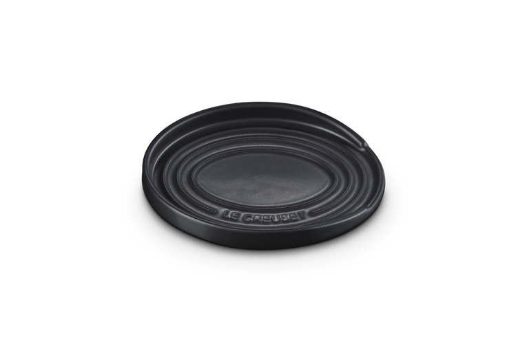 Le Creuset Stoneware Oval Spoon Rest Satin Black Keans Claremorris