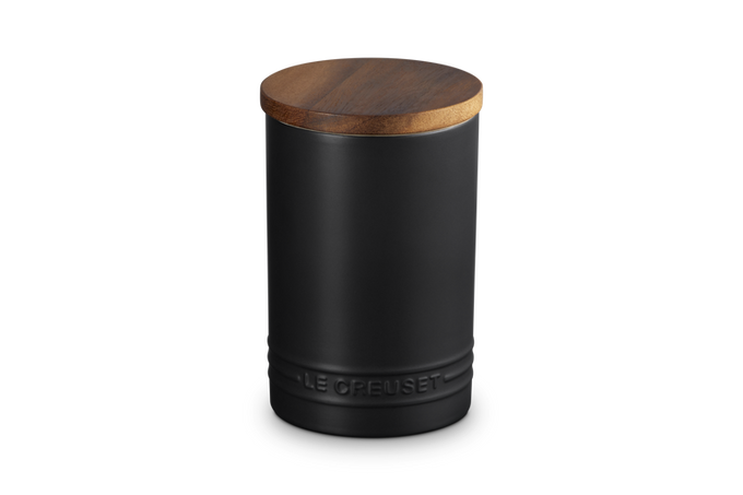 Le Creuset Stoneware Storage Jar 770ml Satin Black Keans Claremorris