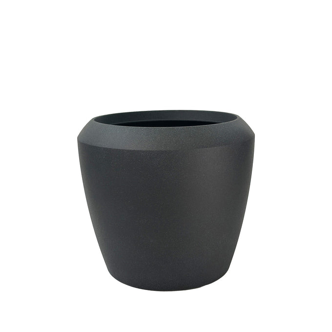 Lewis Planter Medium  Dia 44xH39.5cm Recyled Plastic - Black | Keans Claremorris