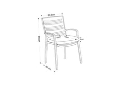 Lyra 6 Seat Round Outdoor Dining Set with Parasol