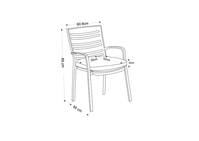 Lyra 6 Seat Round Outdoor Dining Set with Parasol - Image 6