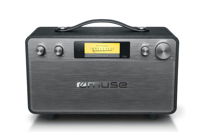 Muse Retro Bluetooth Speaker 2x20w Black | M-670BT - Image 1