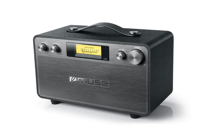 Muse Retro Bluetooth Speaker 2x20w Black | M-670BT - Image 2