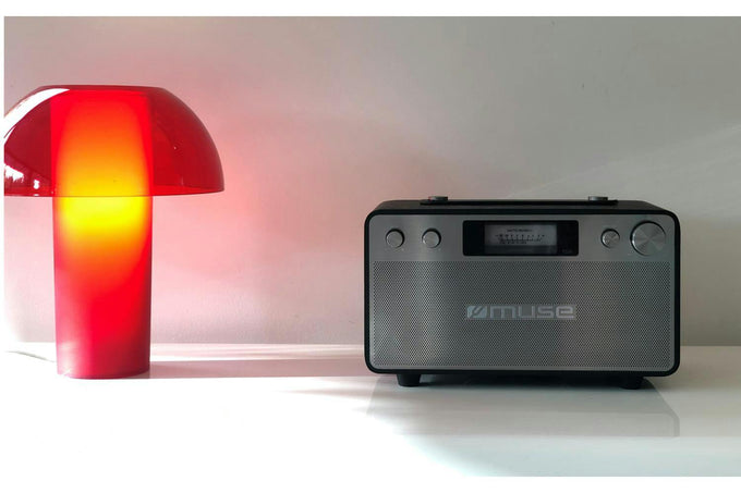 Muse Retro Bluetooth Speaker 2x20w Black | M-670BT - Image 6