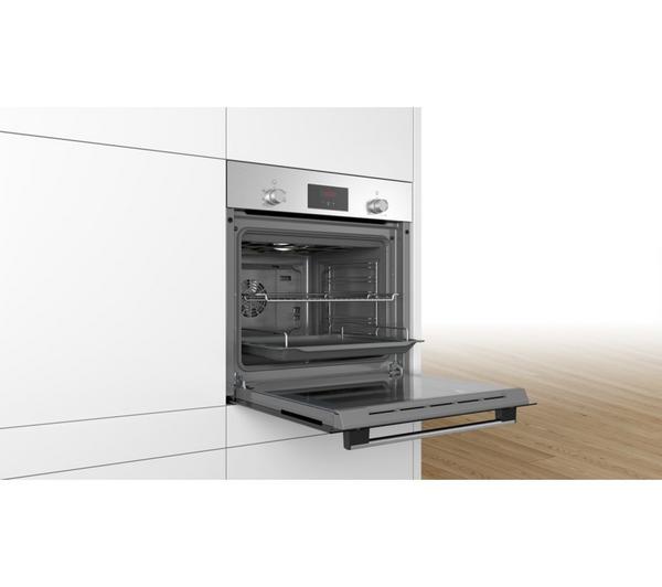 BOSCH Series 2 HHF113BR0B Stainless Steel Electric Oven, sleek design, available at Keans Claremorris